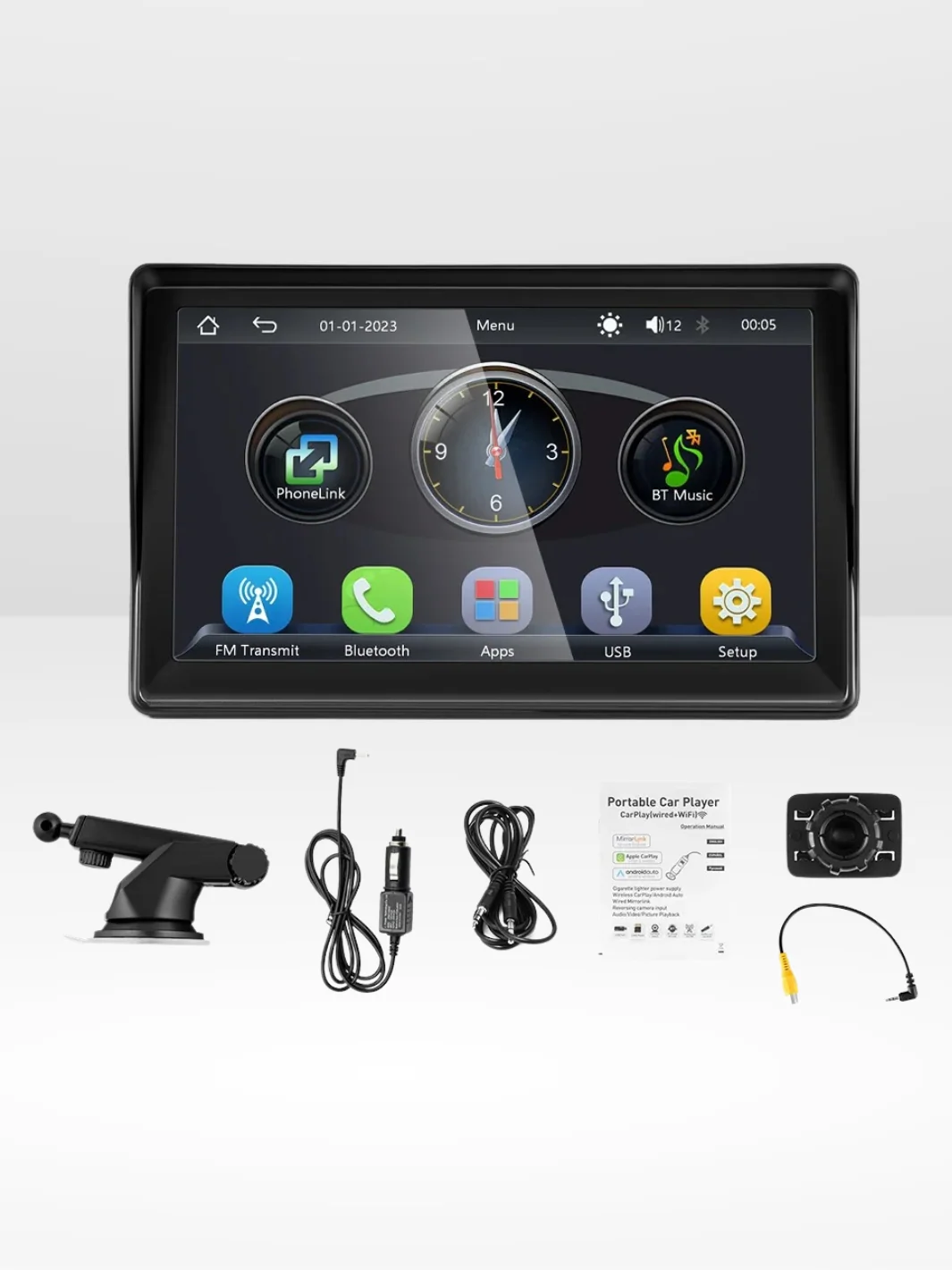 طوّر سيارتك بشاشة CarPlay الذكية 7 إنش